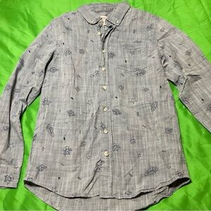 Men's Grey Patterned Shirt